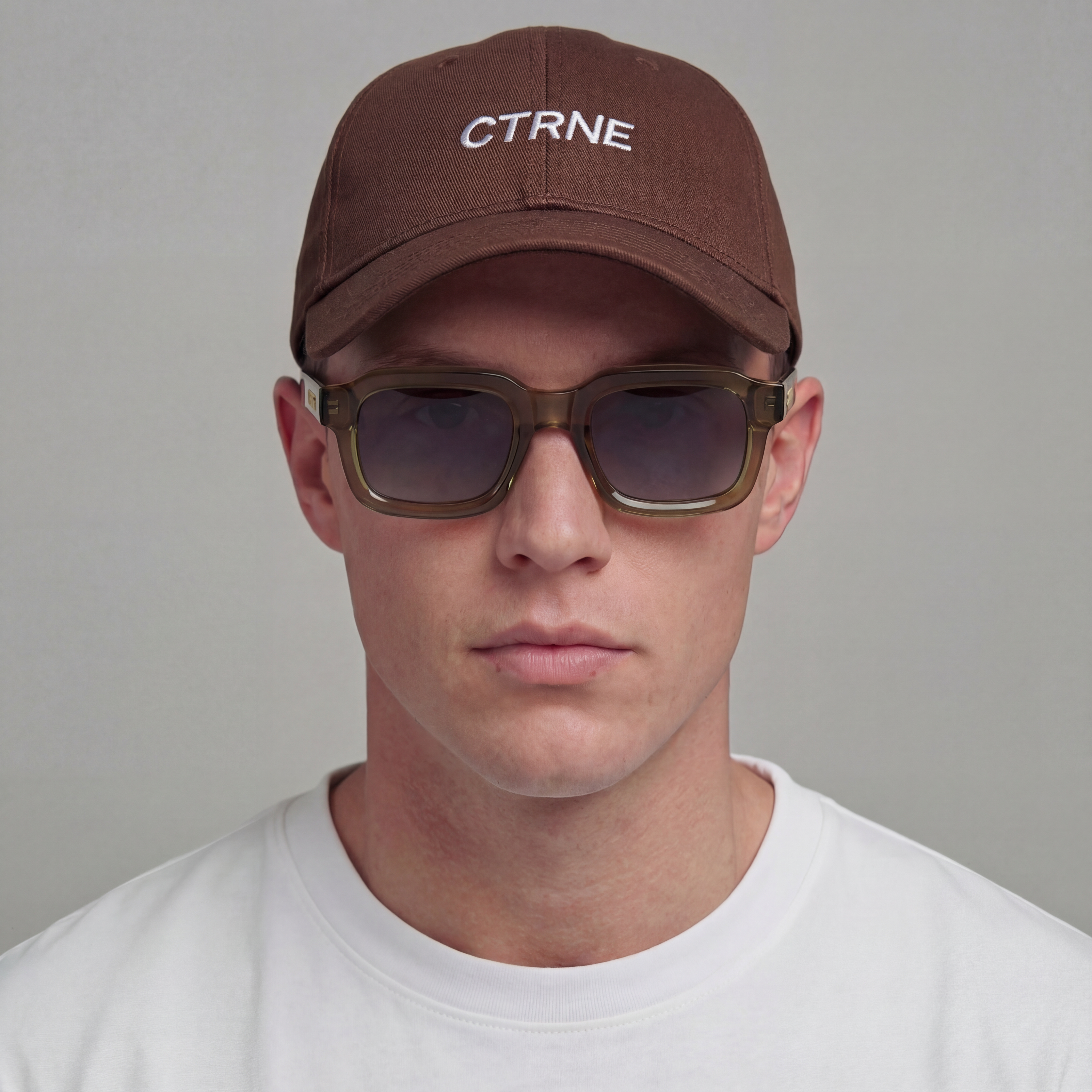 GEODE Manifest Cap in Brown/White Logo