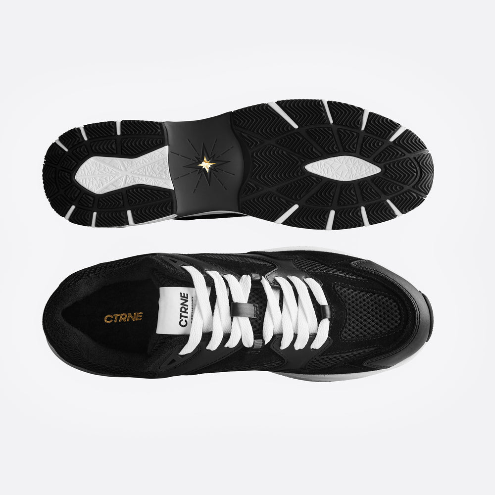 The Abundance Sneaker Black/White/Suede