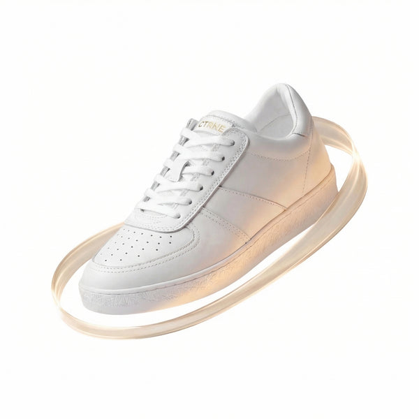 Geode Manifest Sneaker - White/Leather - Ladies