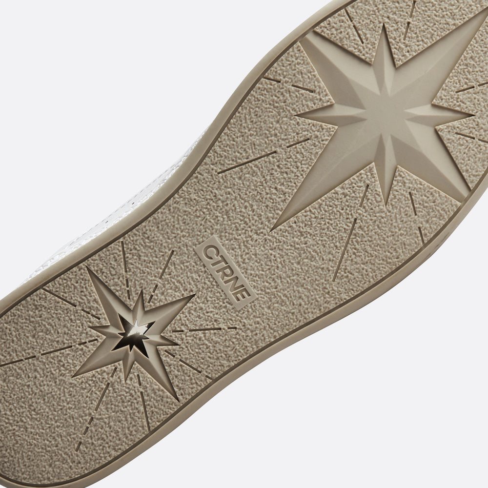 Orgonite Manifest Sneaker in White/Beige/Leather Ladies