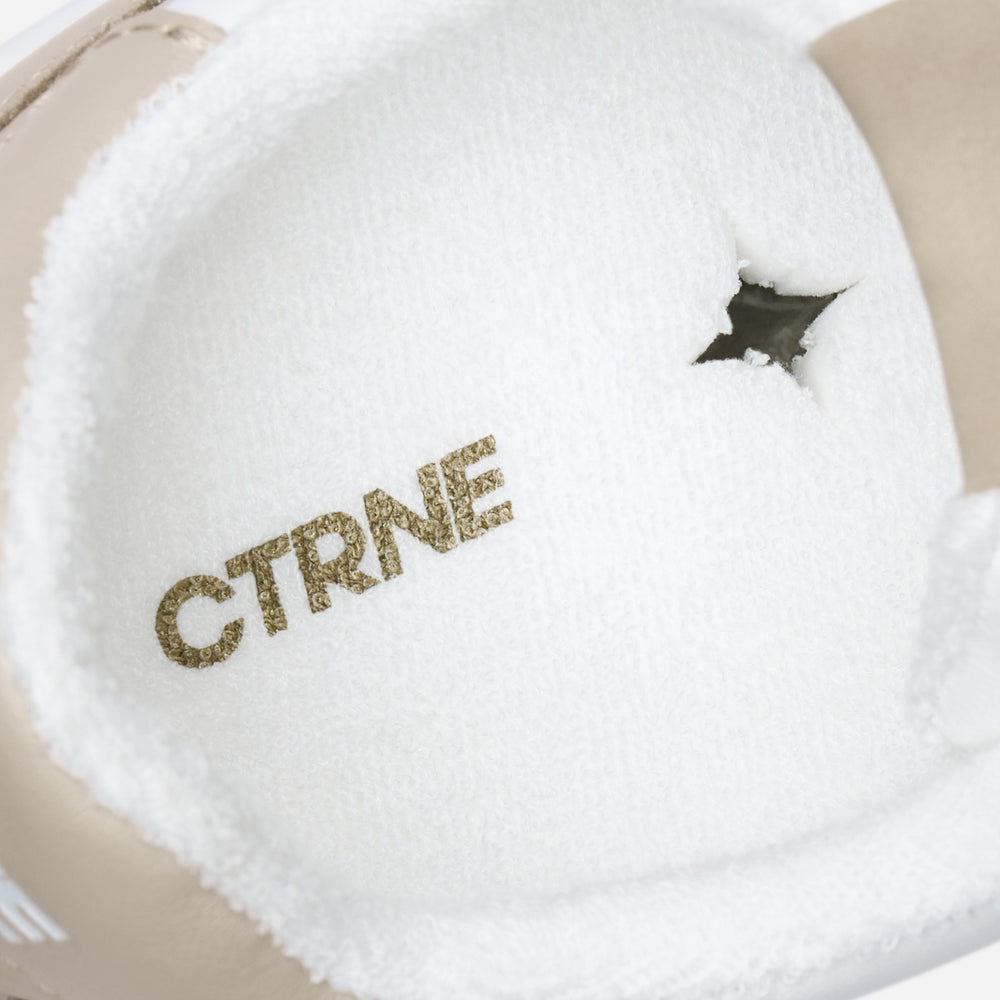 Orgonite Manifest Sneaker in White/Beige/Leather Ladies