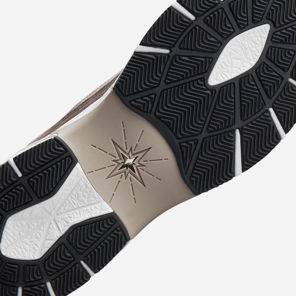 The Abundance Sneaker Brown/White/Suede