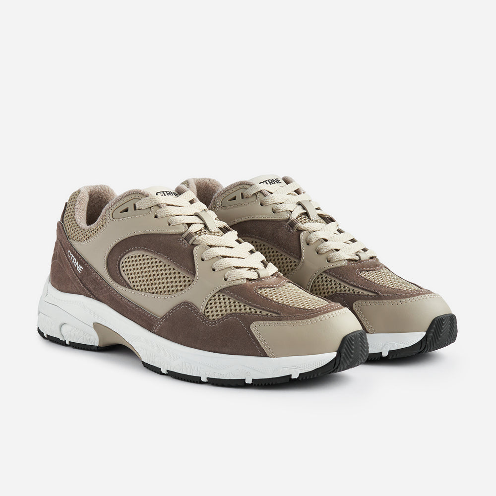 The Abundance Sneaker Brown/White/Suede Ladies