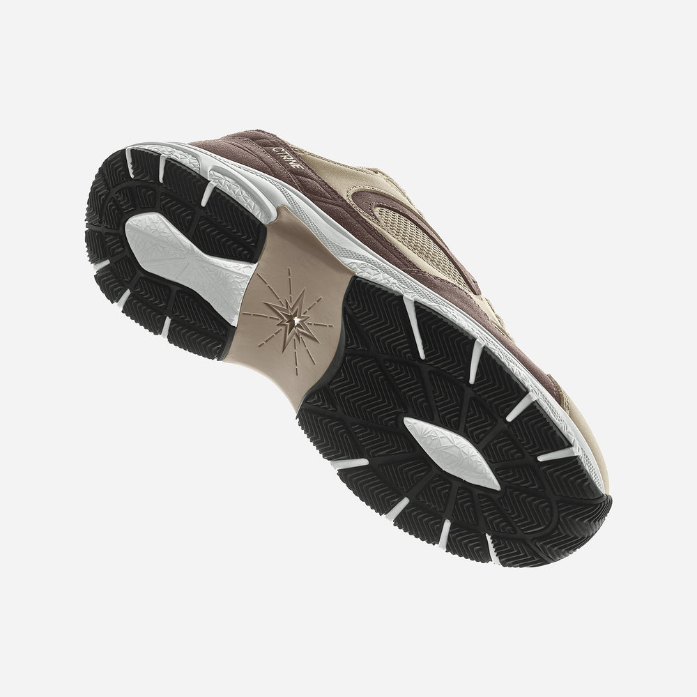 The Abundance Sneaker Brown/White/Suede