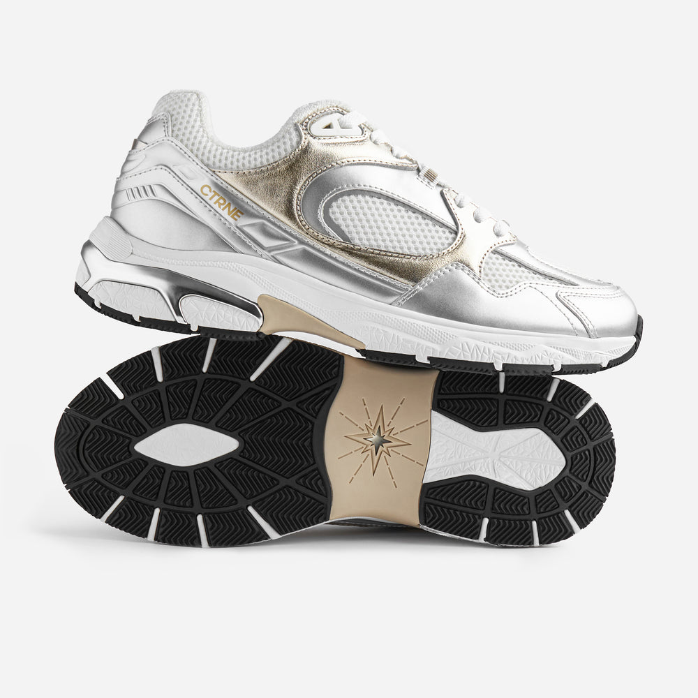 The Abundance Sneaker Gold/Silver/Leather