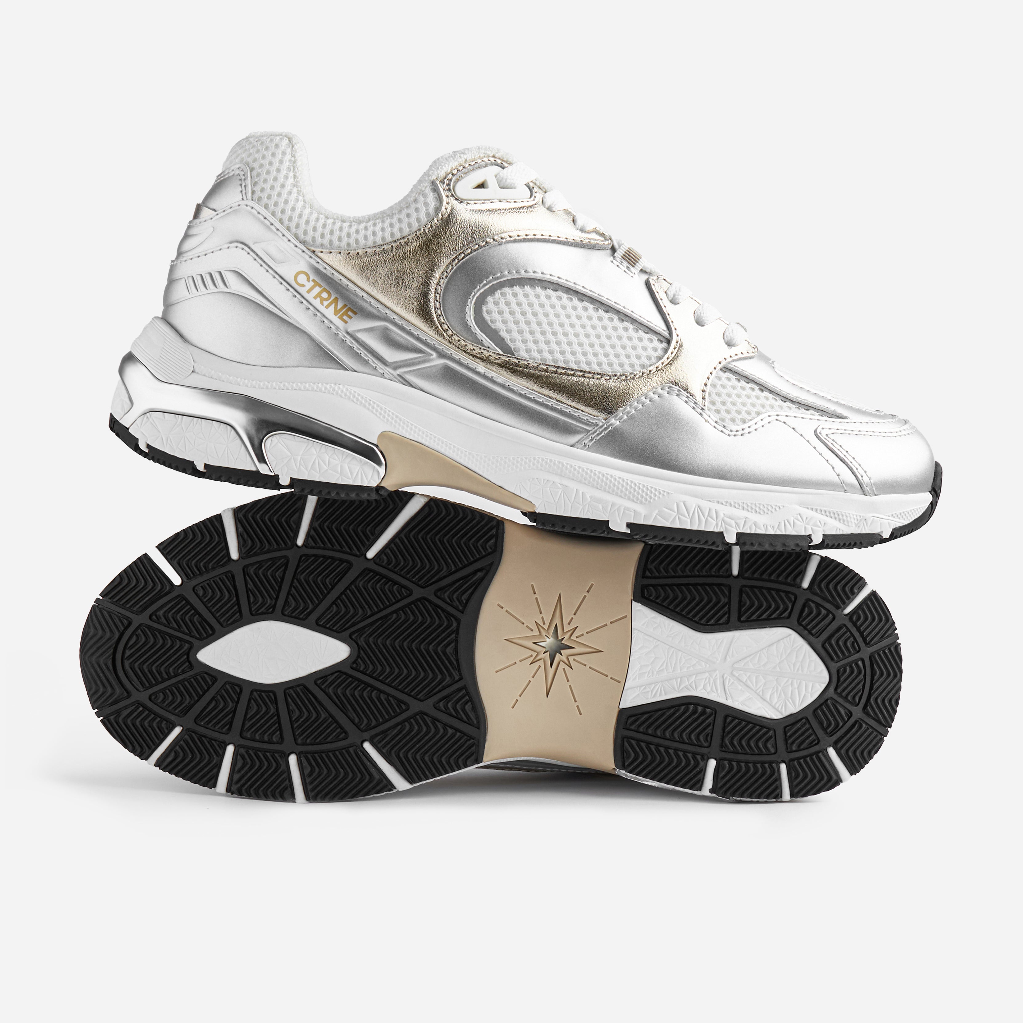 The Abundance Sneaker Gold/Silver/Leather