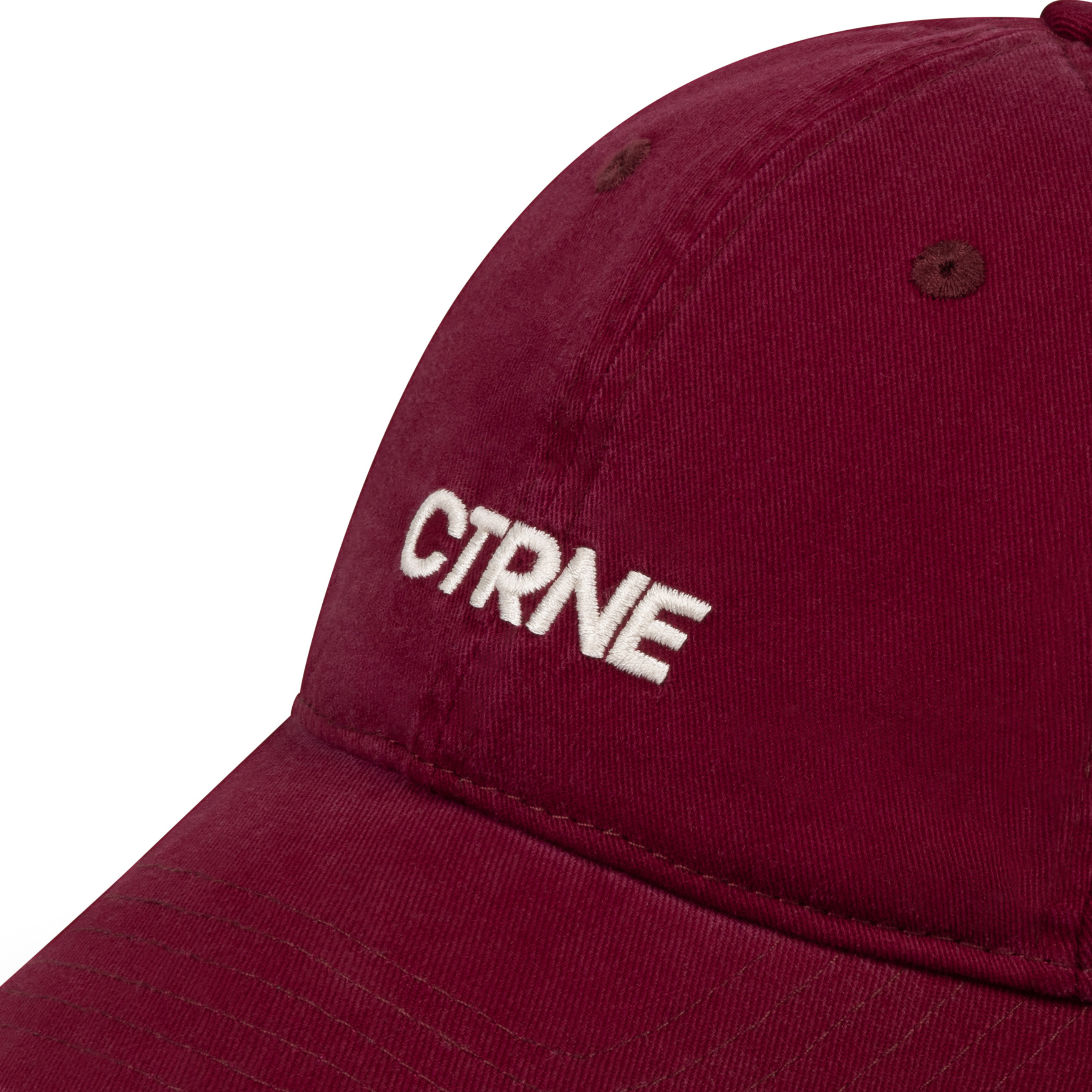 GEODE Manifest Cap in Burgundy/White Logo