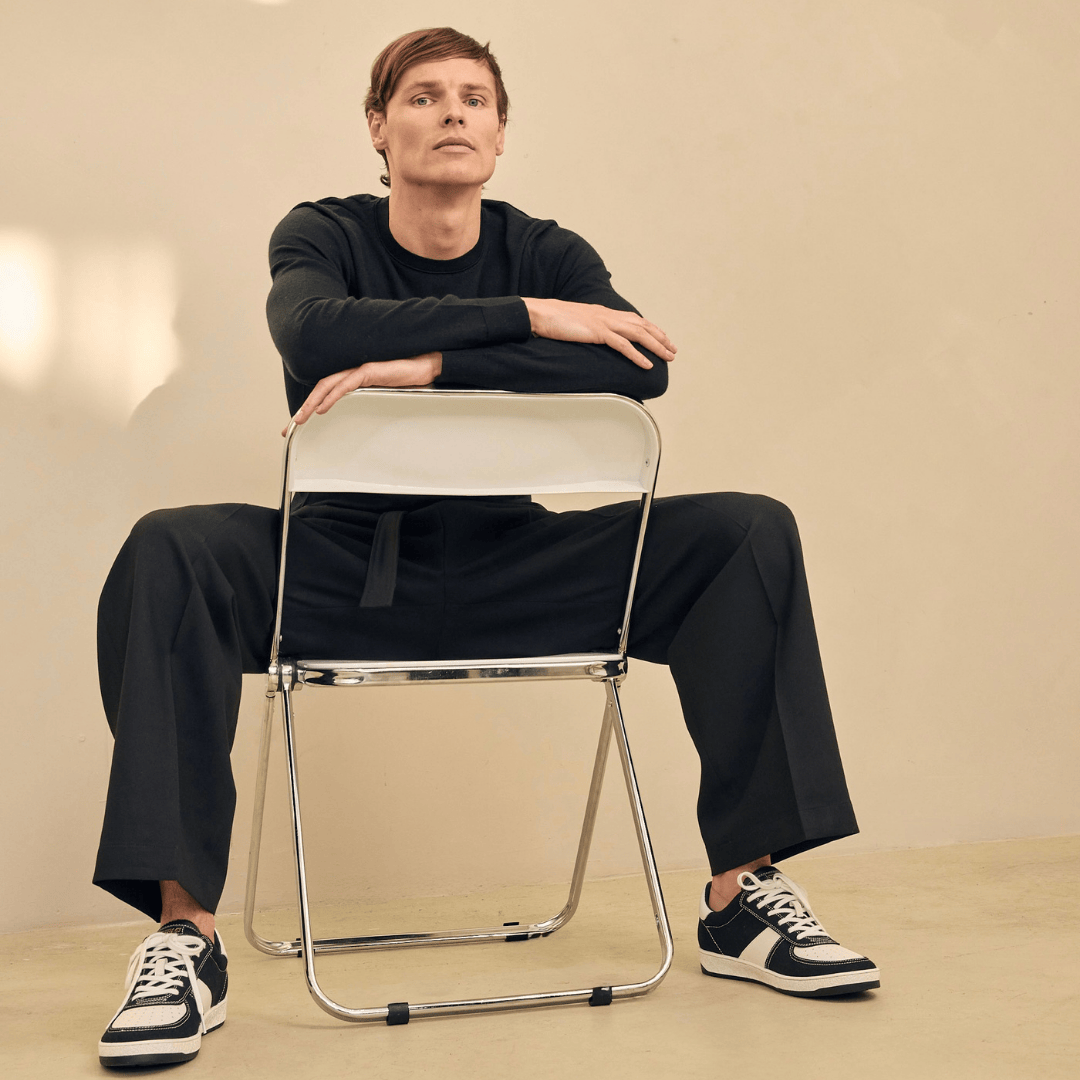 Geode Manifest Sneaker Black/White/Canvas