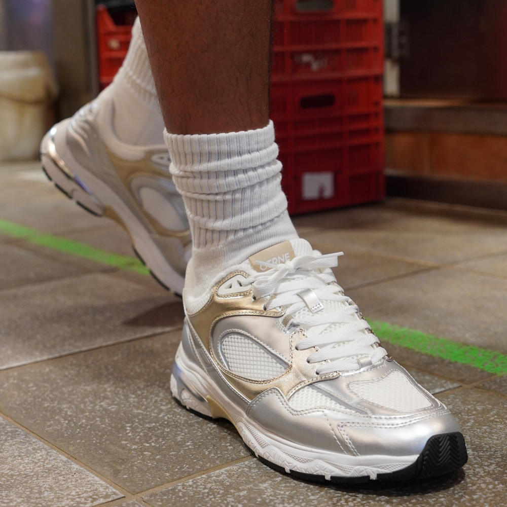 The Abundance Sneaker Gold/Silver/Leather