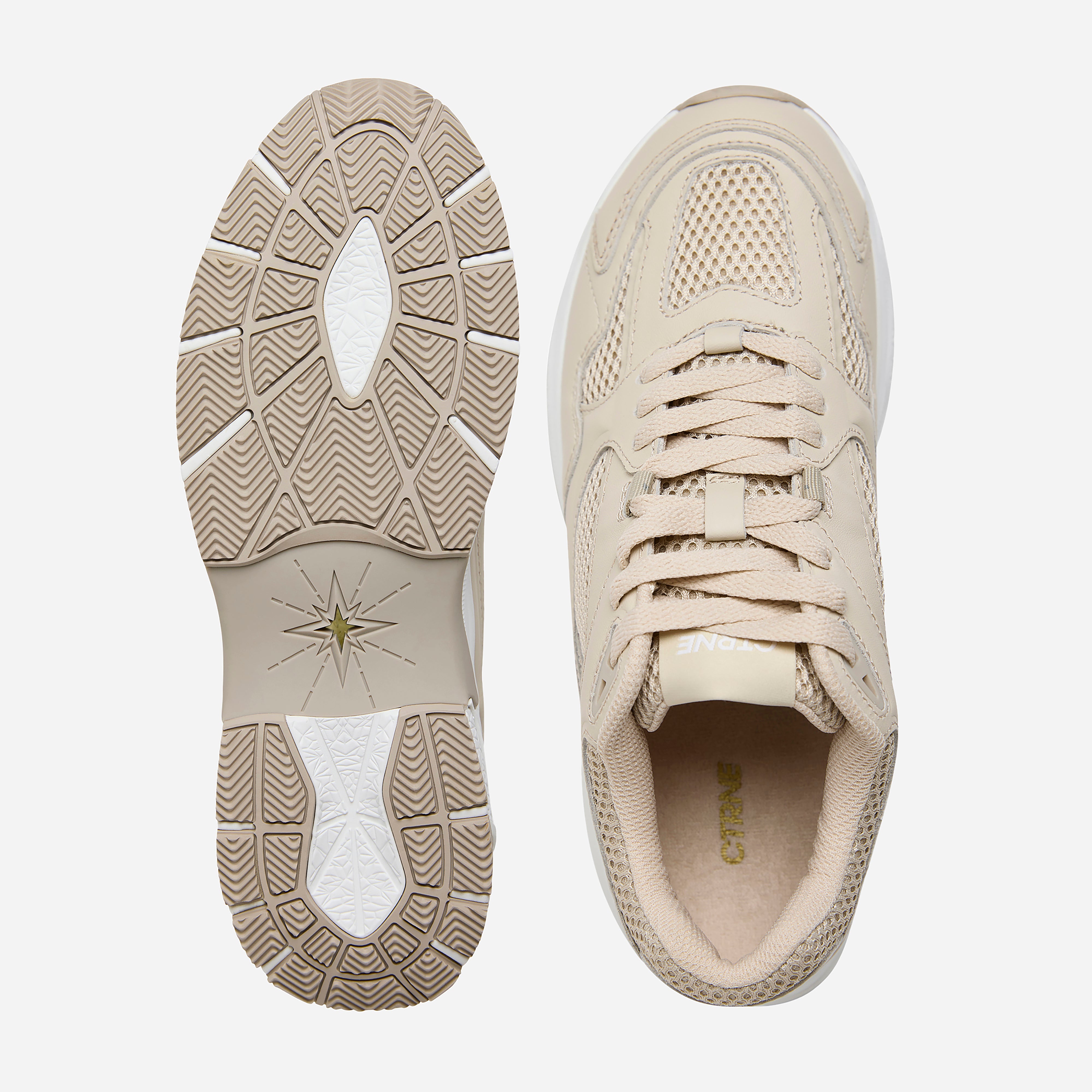 The Abundance Sneaker Oatmilk/Leather Ladies