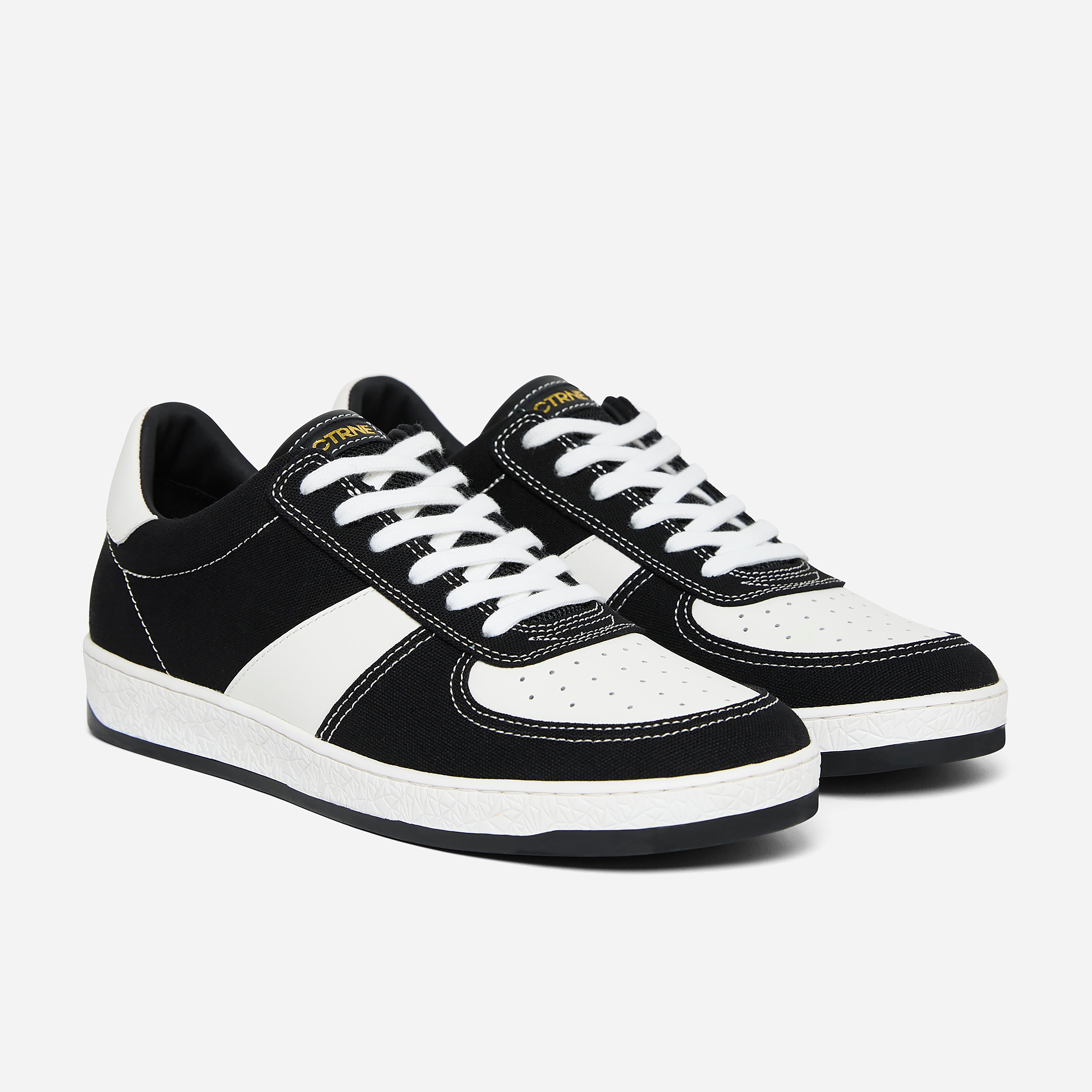 Geode Manifest Sneaker - Black/White/Canvas - Ladies