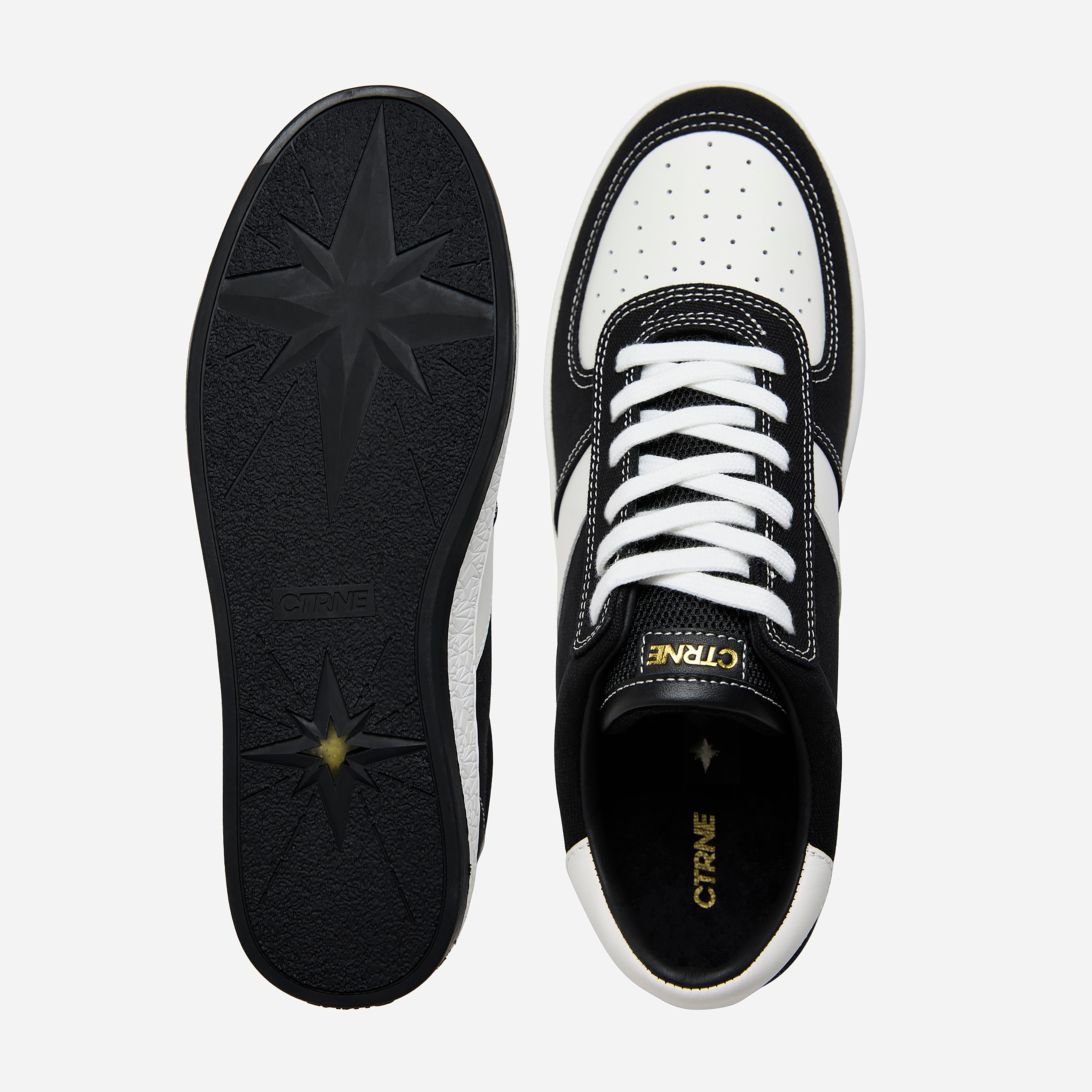 Geode Manifest Sneaker Black/White/Canvas