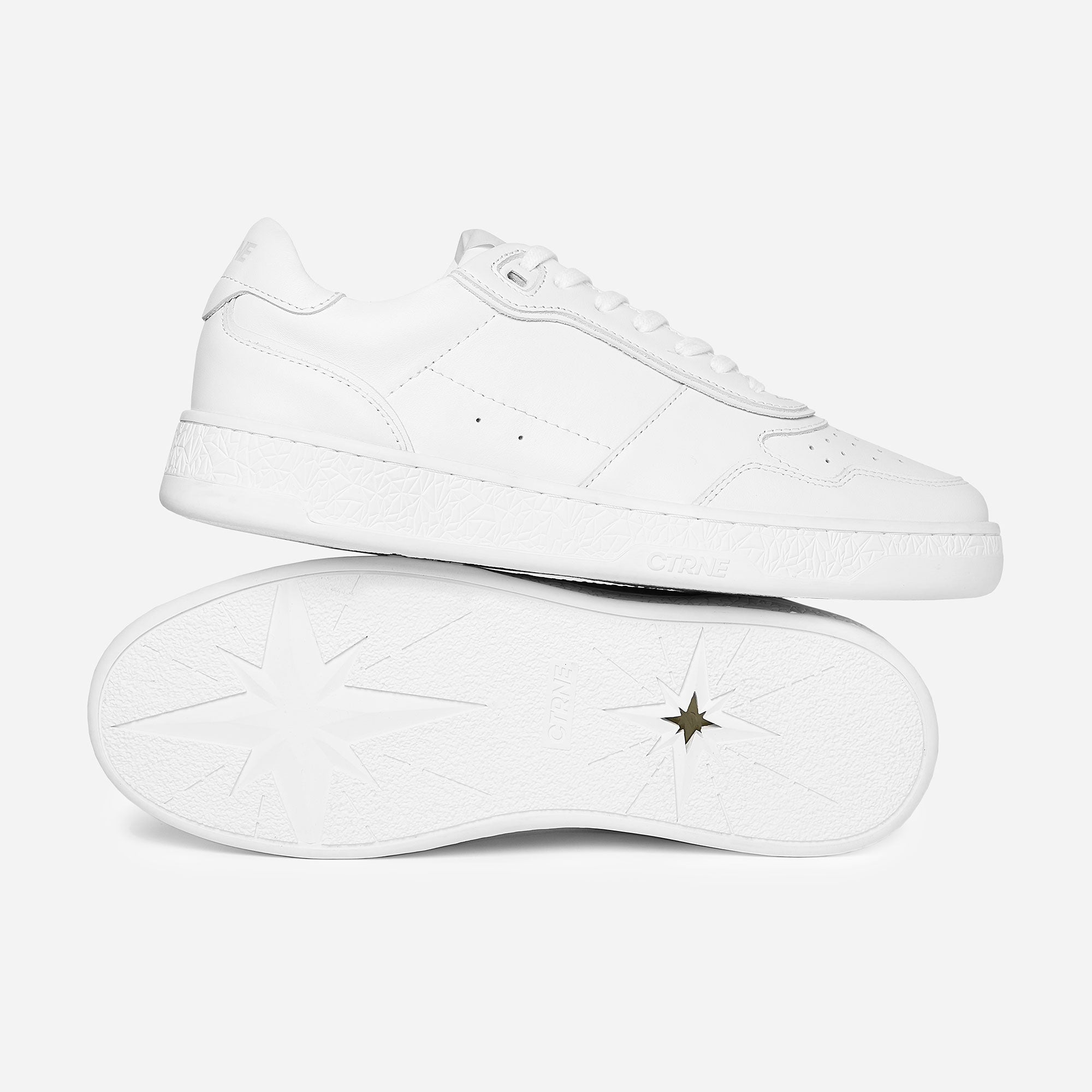 Orgonite Manifest Sneaker in Weiß/Leder Damen