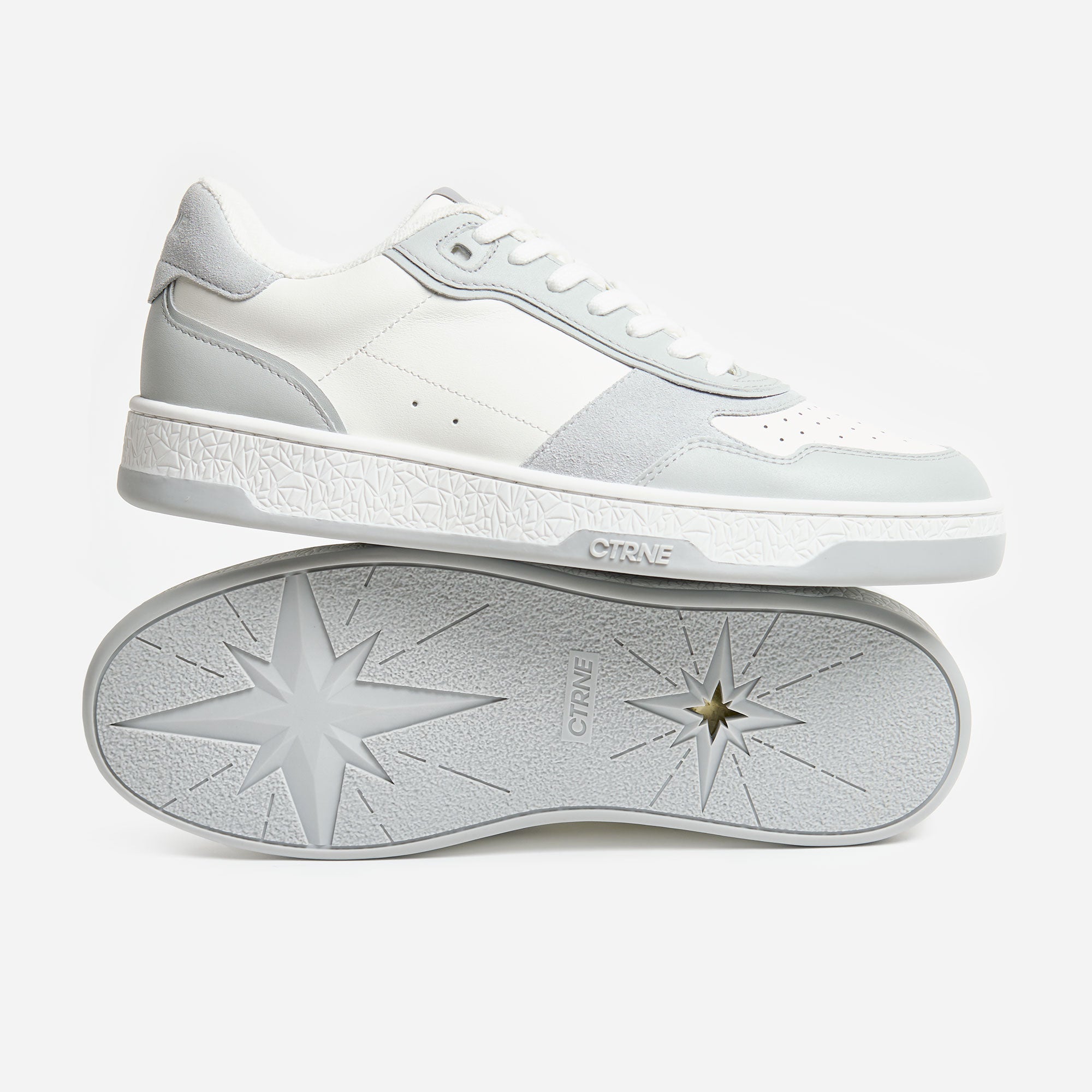 Orgonite Manifest Sneaker in Grey/Suede/Leather Ladies