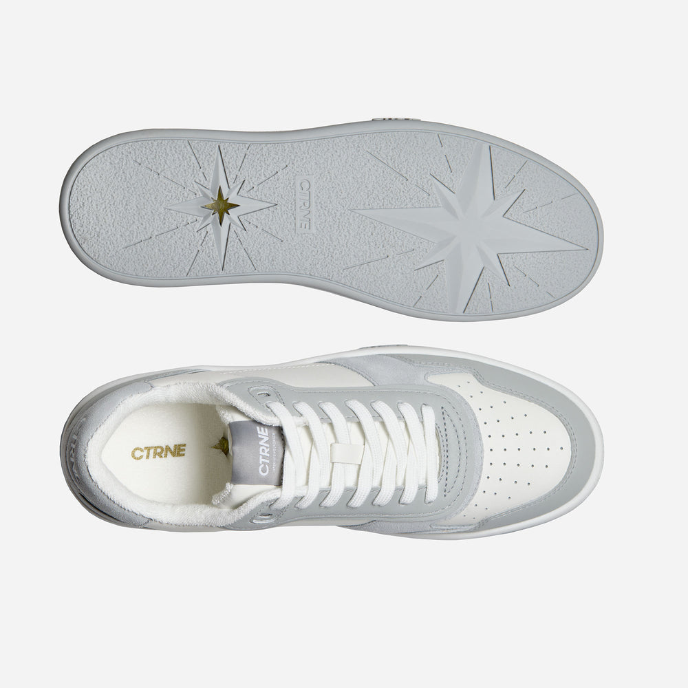 Orgonite Manifest Sneaker in Grey/Suede/Leather Ladies