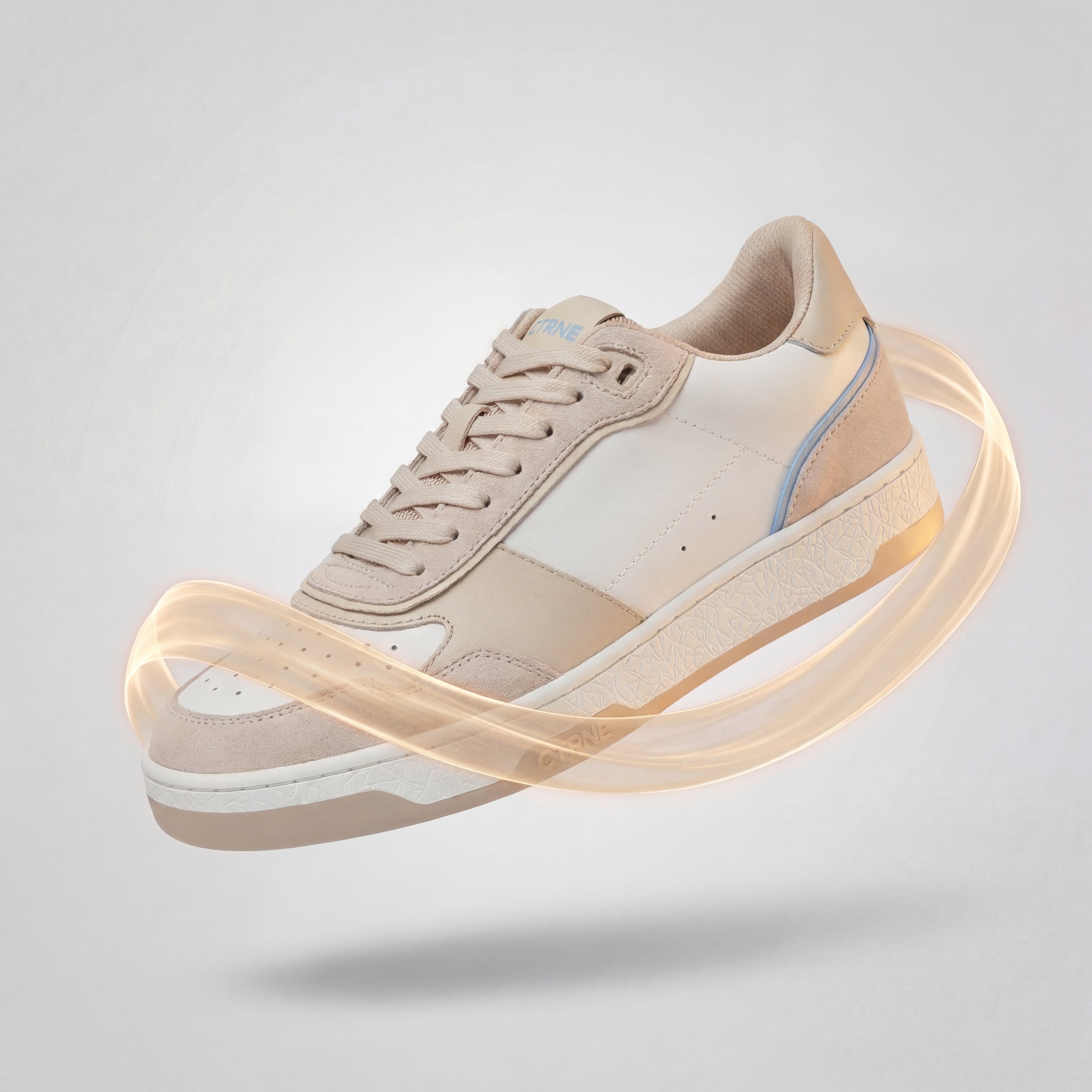 Orgonite Manifest Sneaker Oatmilk/Sterling Blue/Leather