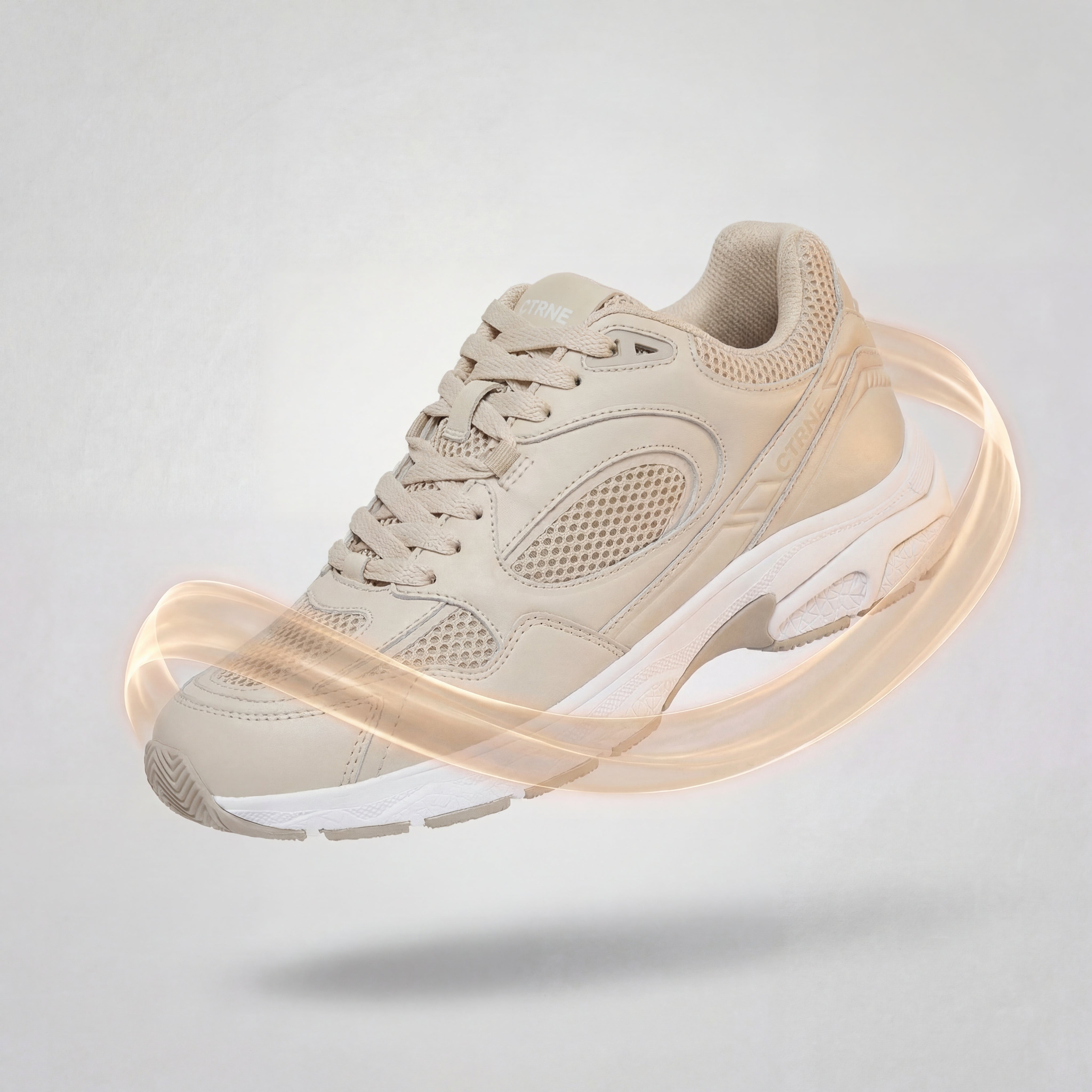 The Abundance Sneaker Oatmilk/Leather Ladies