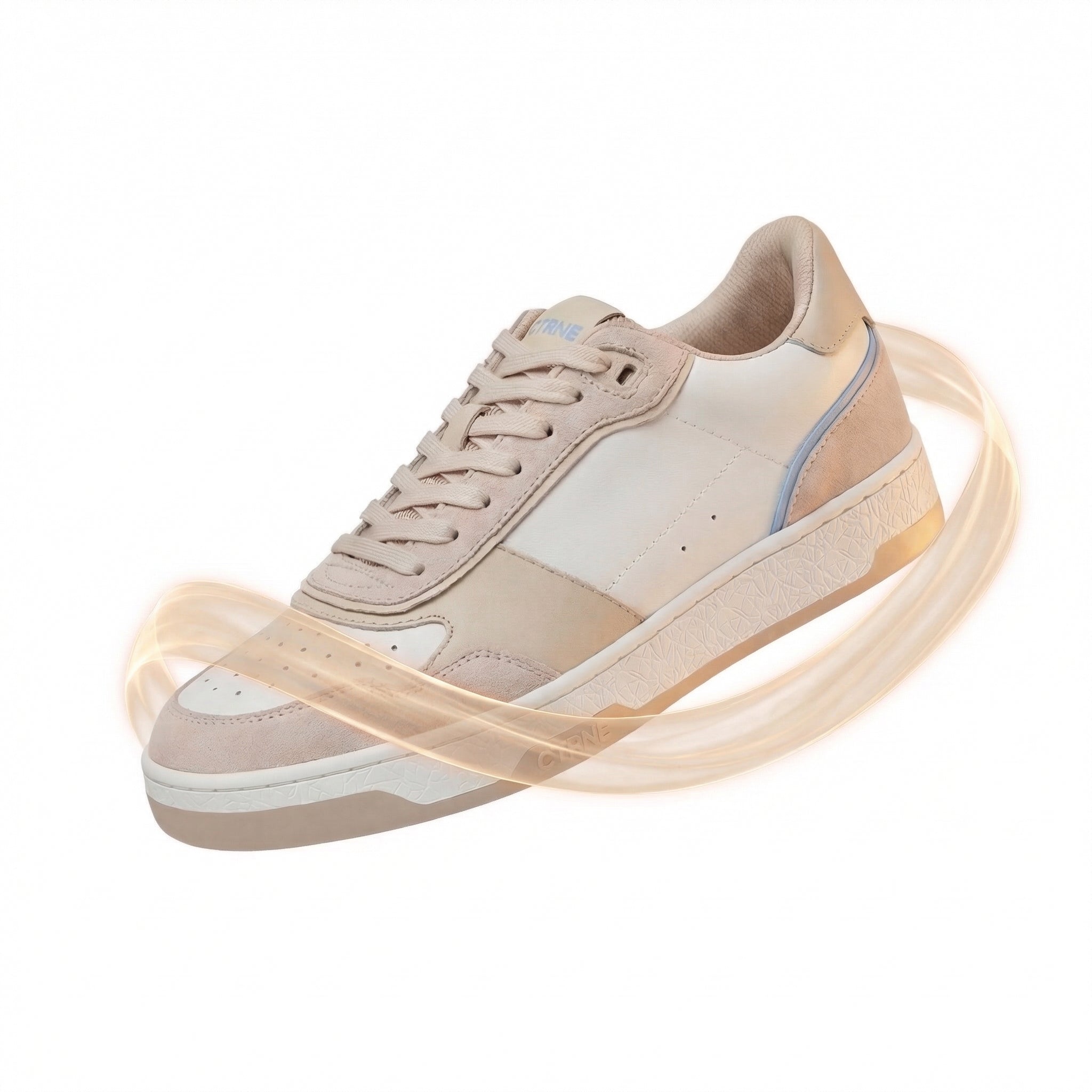 Zapatillas Orgonite Manifest color avena/azul esterlina/cuero