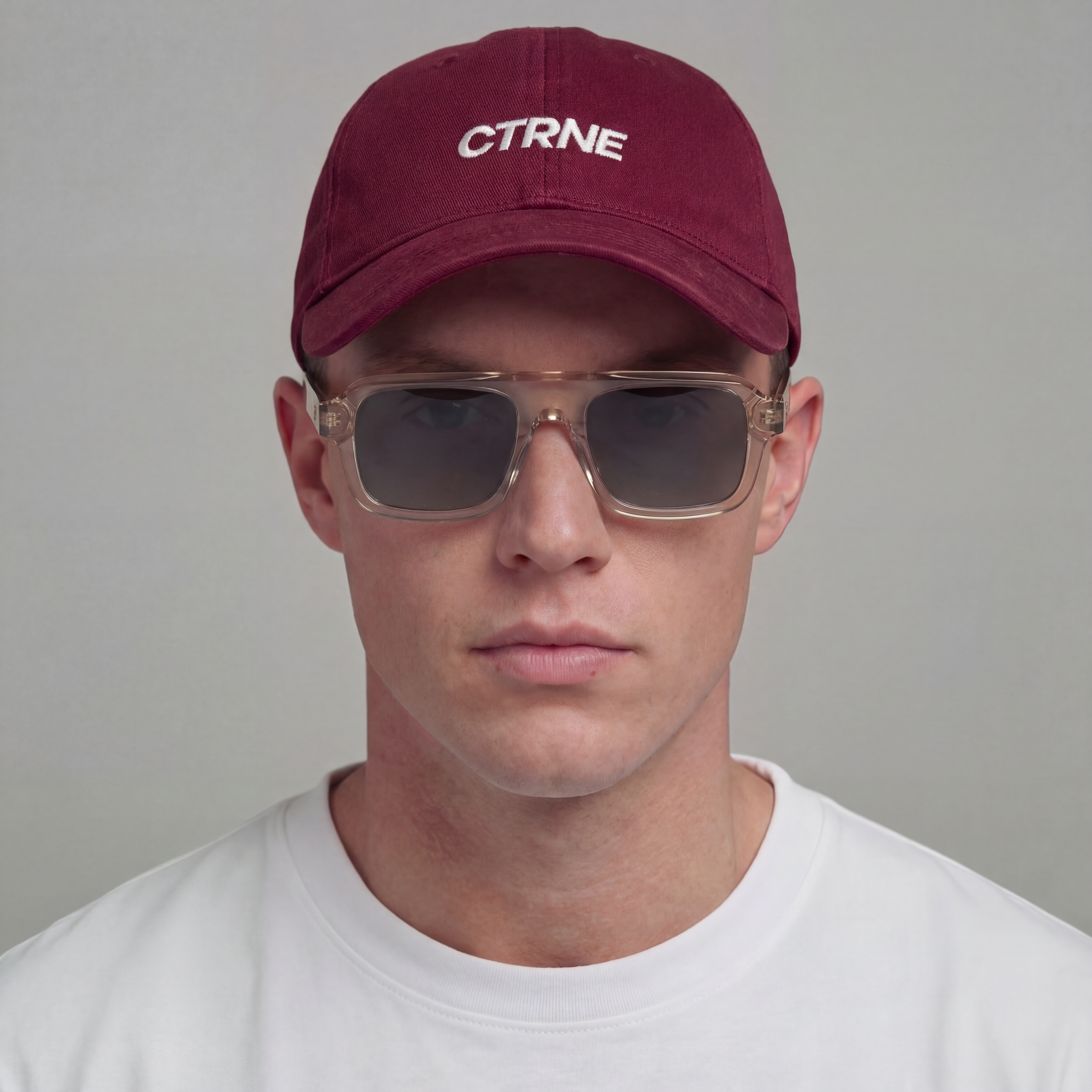 GEODE Manifest Cap in Burgundy/White Logo