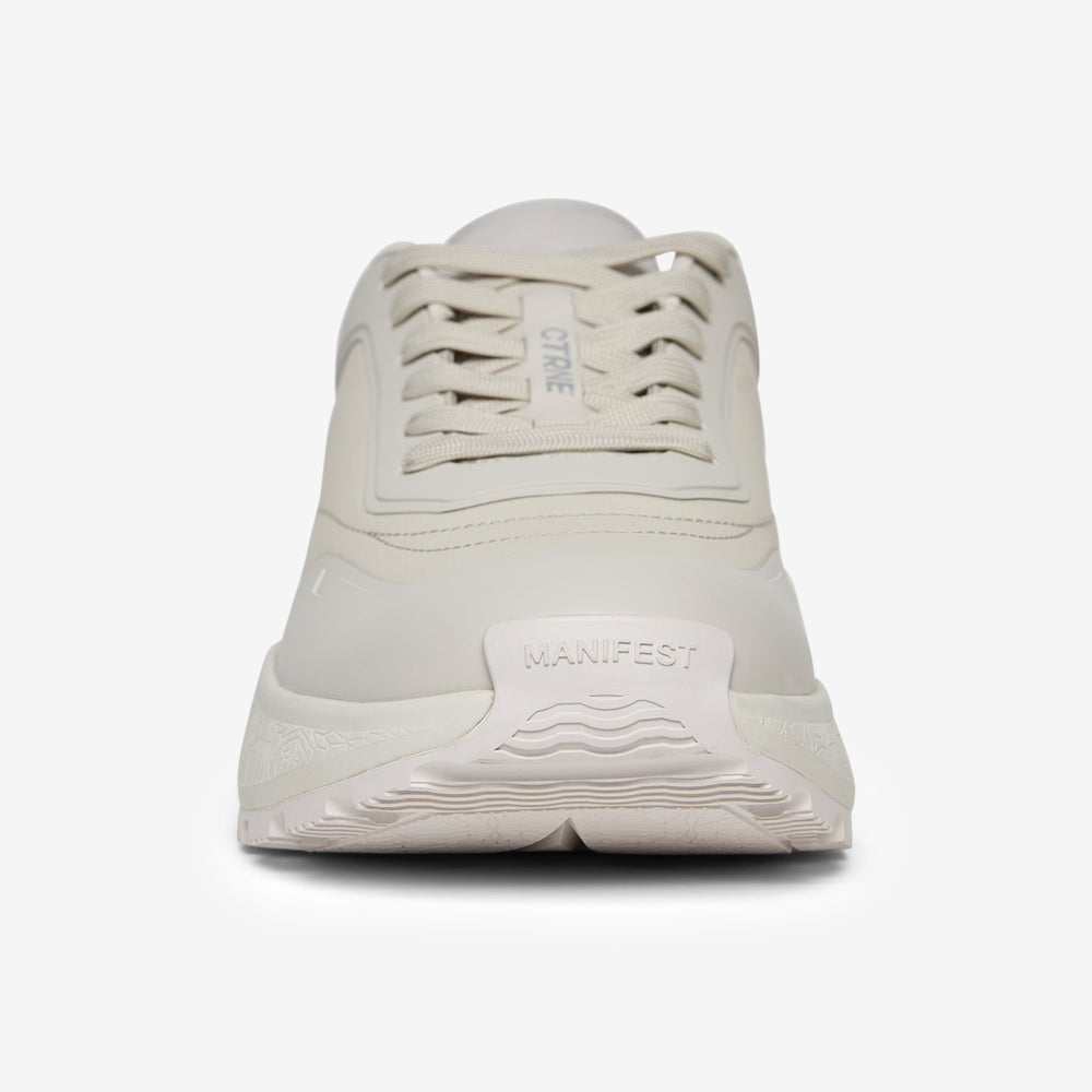 Zapatillas Geode Manifest en color blanco y piel para mujer