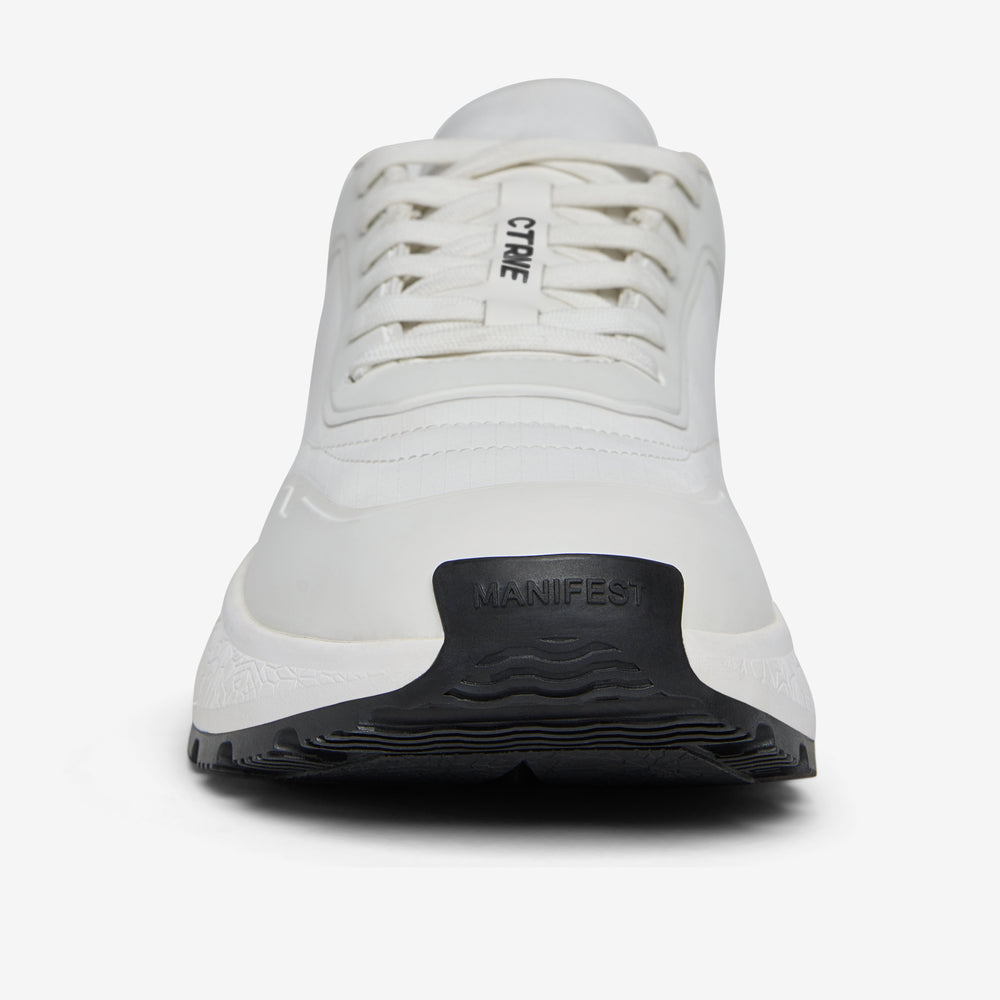 Zapatillas Geode Manifest en color blanco y piel para mujer