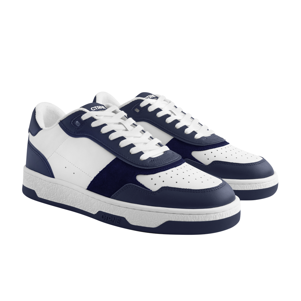 Orgonite Manifest Sneaker in Dark Blue/White Leather