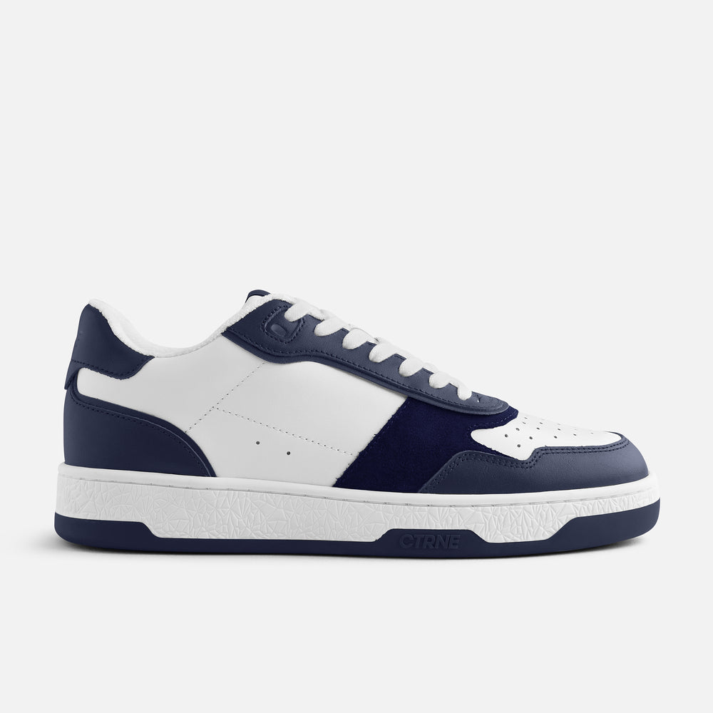 Orgonite Manifest Sneaker in Dark Blue/White Leather