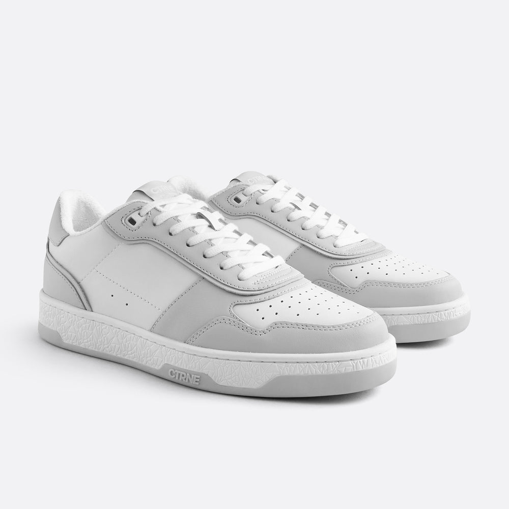 Orgonite Manifest Sneaker in White/Grey/Leather Ladies