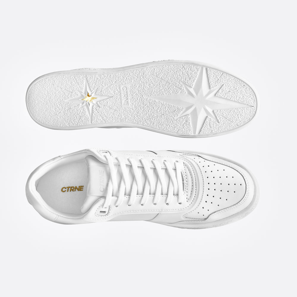 Orgonite Manifest Sneaker in Weiß/Leder