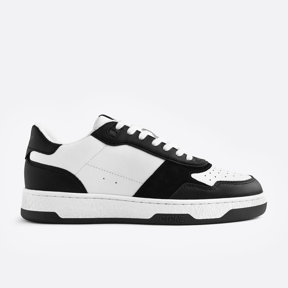 Orgonite Manifest Sneaker in Black/White Leather