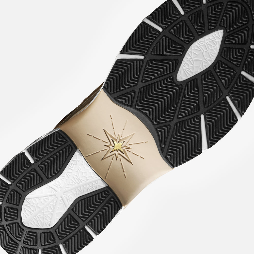The Abundance Sneaker Gold/Silver/Leather Ladies