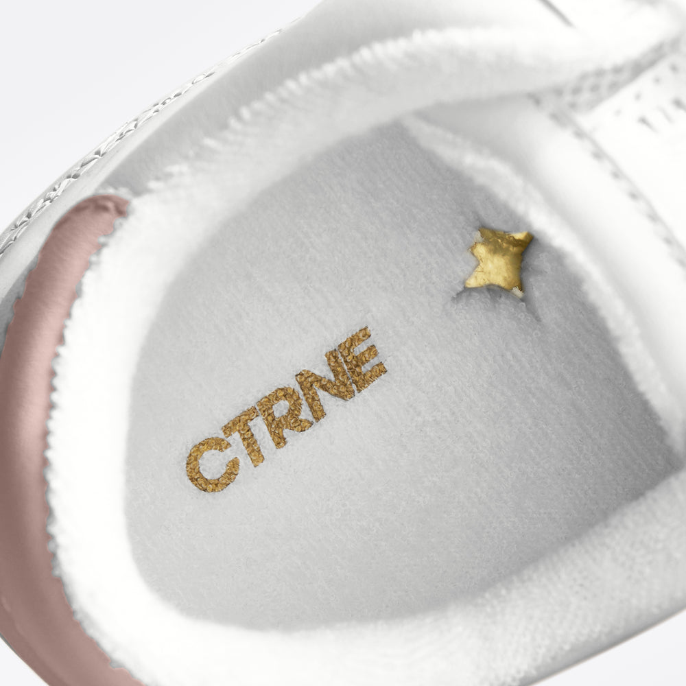 The Manifest Sneaker in White/Pink/Leather Ladies