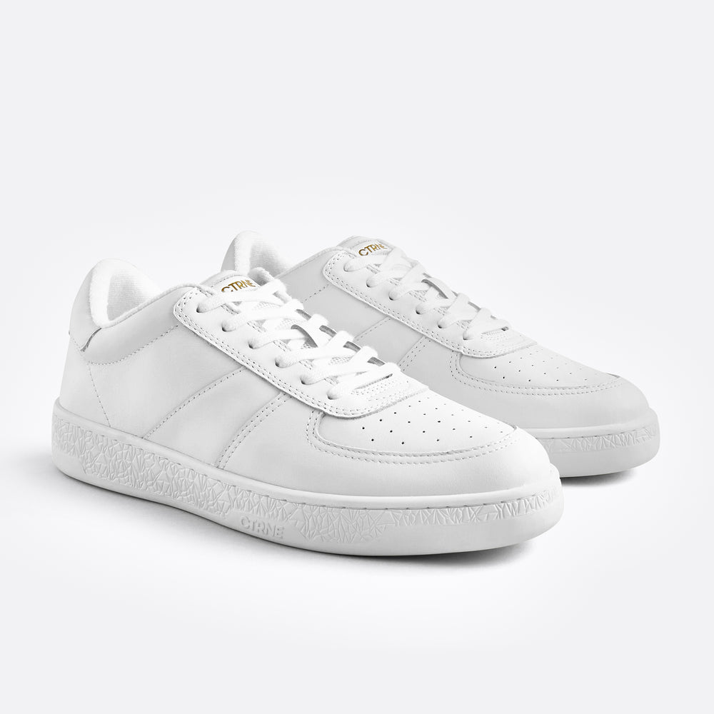 Geode Manifest Sneaker in Weiß/Leder