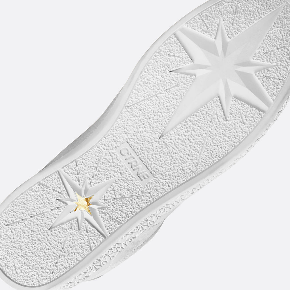 Geode Manifest Sneaker in Weiß/Leder