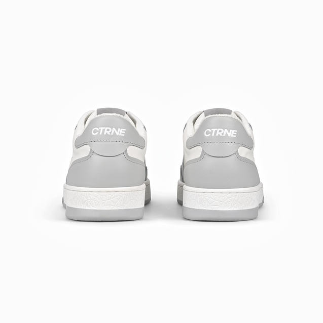 Orgonite Manifest Sneaker in White/Grey/Leather Ladies