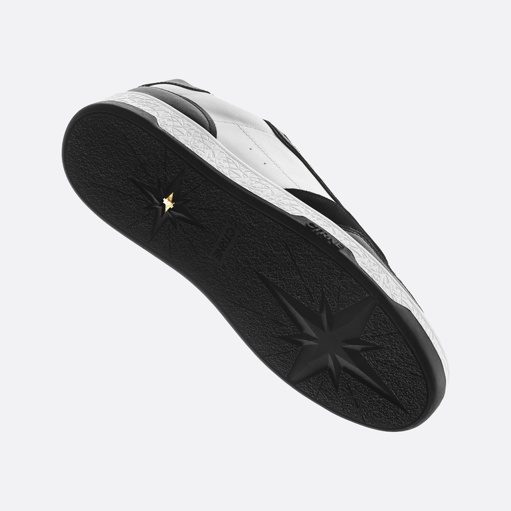 Orgonite Manifest Sneaker in Black/White Leather