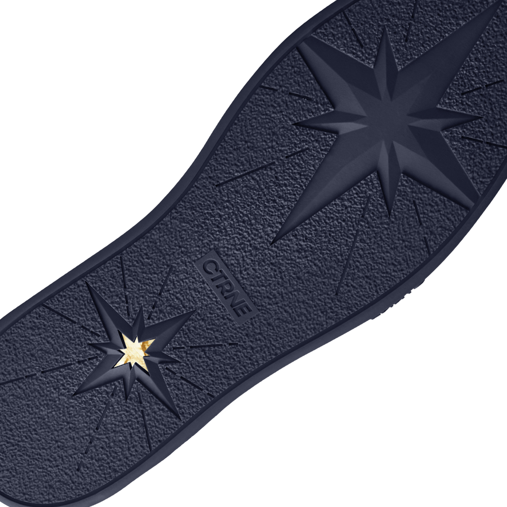 Orgonite Manifest Sneaker in Dark Blue/White Leather