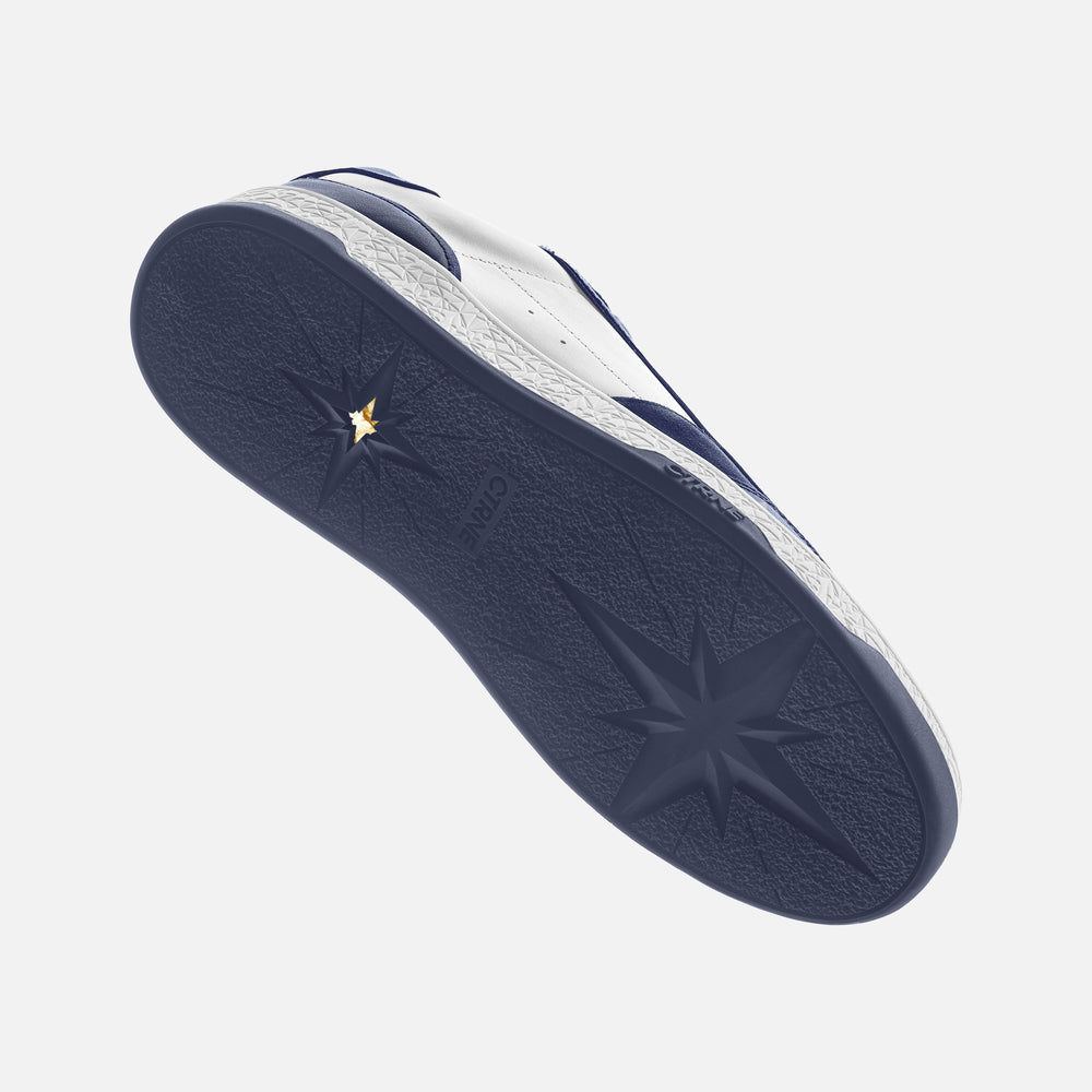 Orgonite Manifest Sneaker in Dark Blue/White Leather Ladies