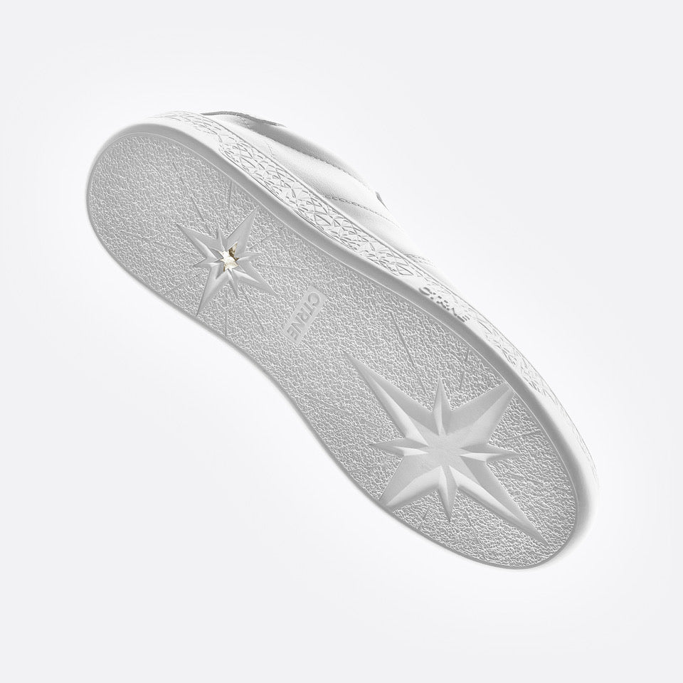 The Manifest Sneaker in White/Leather
