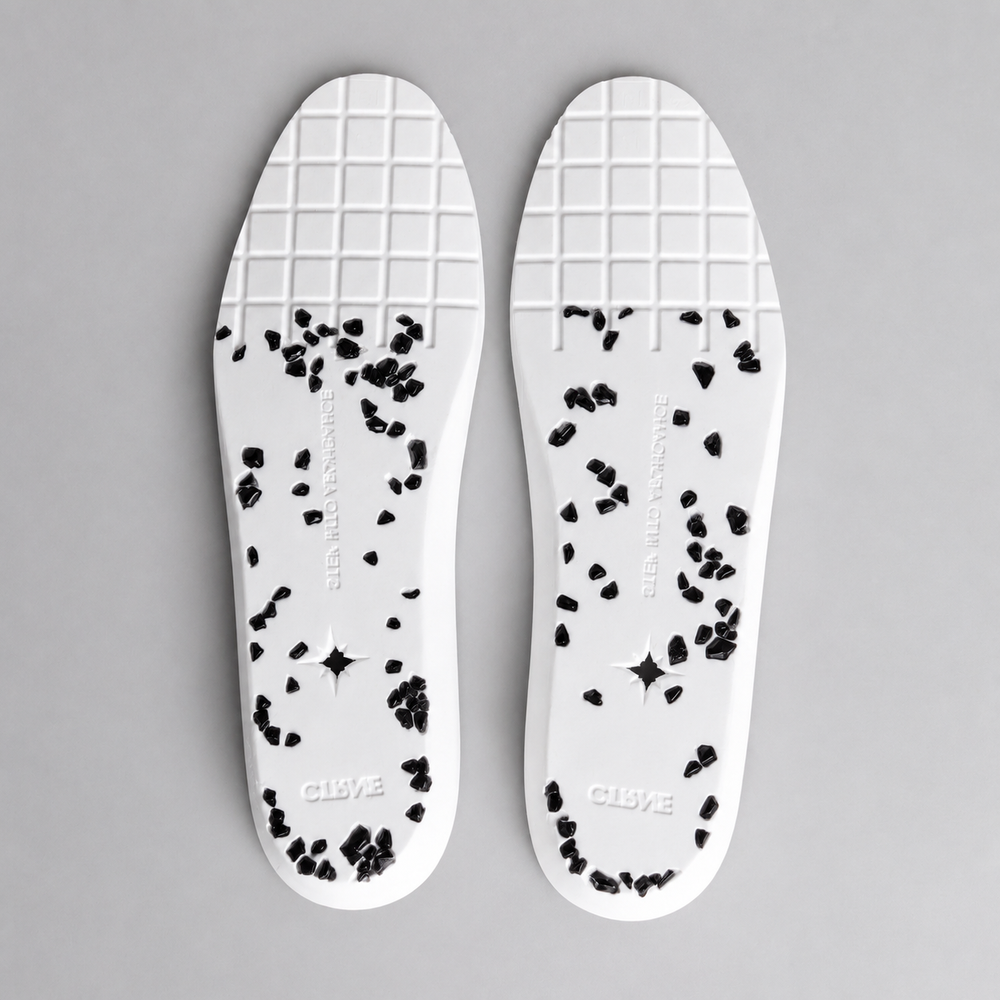 Geode Manifest Sneaker in Weiß/Leder