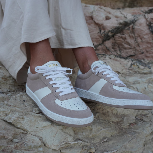 Geode Manifest Sneaker in Taupe/Suede Ladies