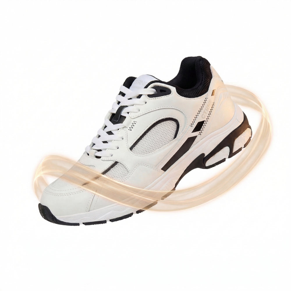 Zapatillas deportivas The Abundance para mujer, color blanco, negro azabache y cuero