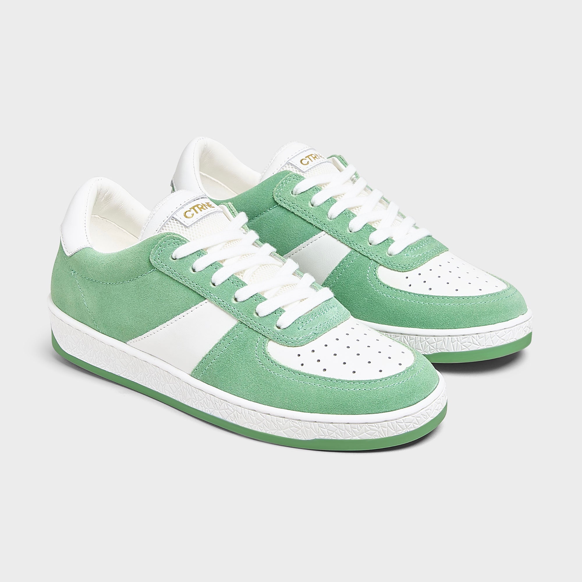 Geode Manifest Sneaker in Green/Suede Ladies