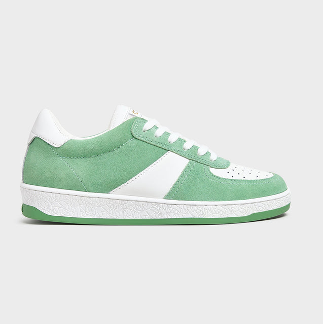 Geode Manifest Sneaker in Green/Suede Ladies