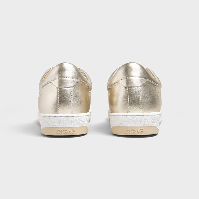 Geode Manifest Sneaker in Gold/Leather Ladies