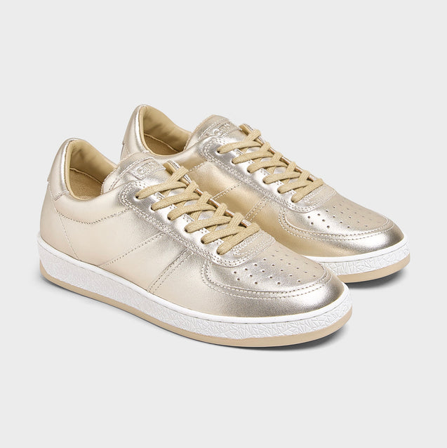 Geode Manifest Sneaker in Gold/Leather Ladies