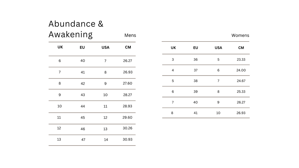 Size guide 3