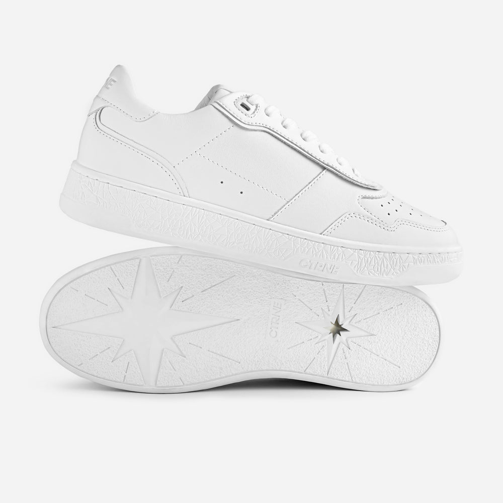 Orgonite Manifest Sneaker in White/Leather Ladies