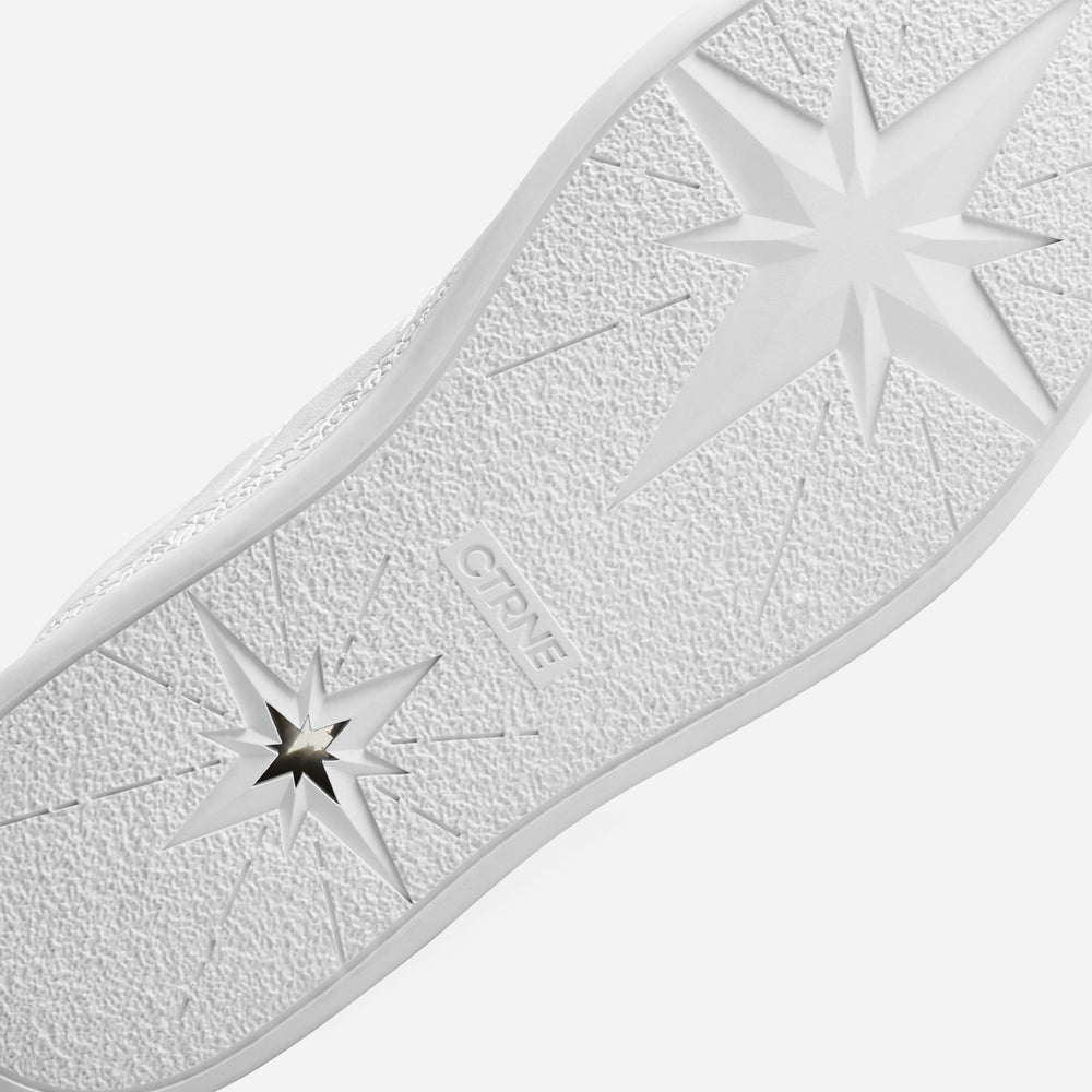 Orgonite Manifest Sneaker in White/Leather Ladies