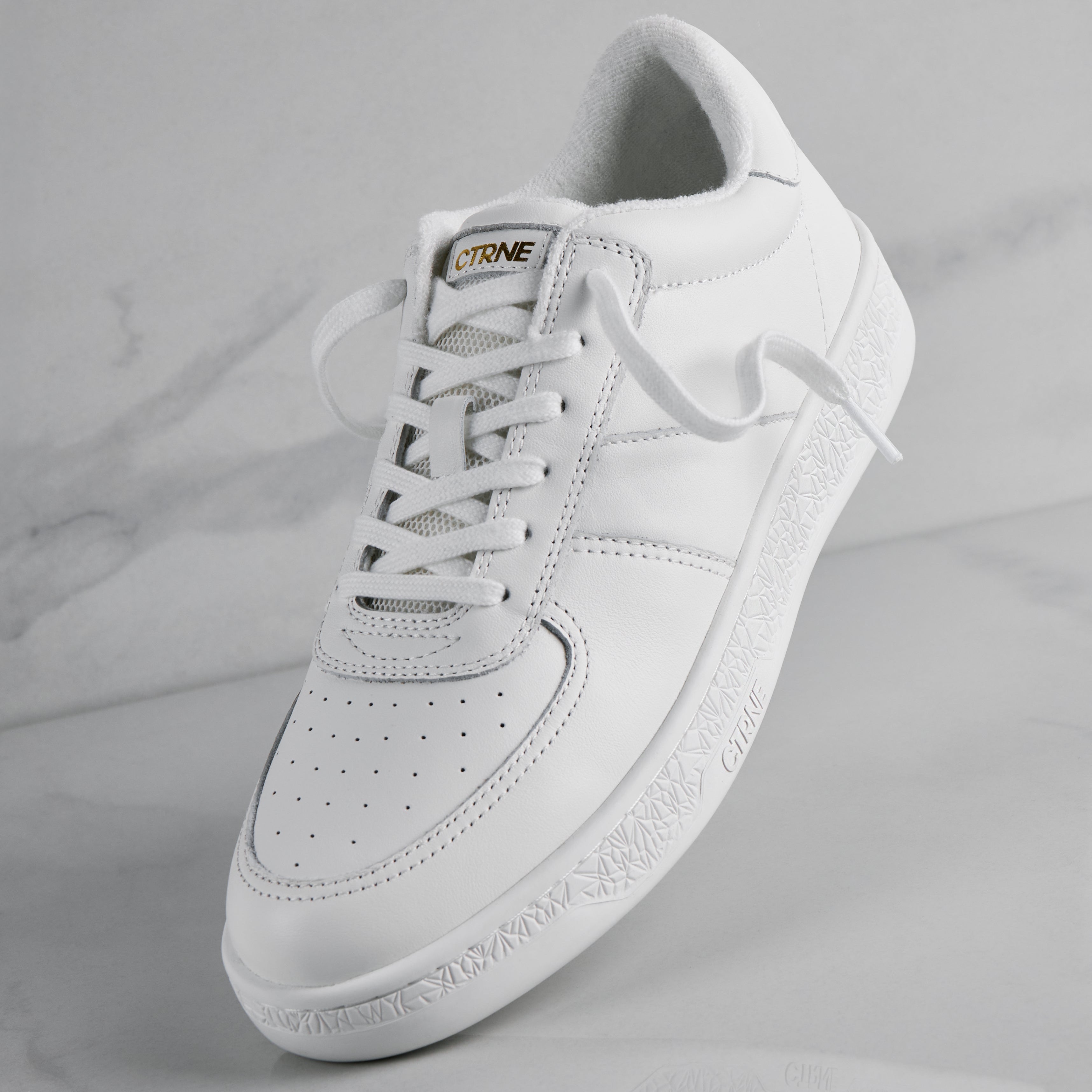 The Manifest Sneaker in White/Leather